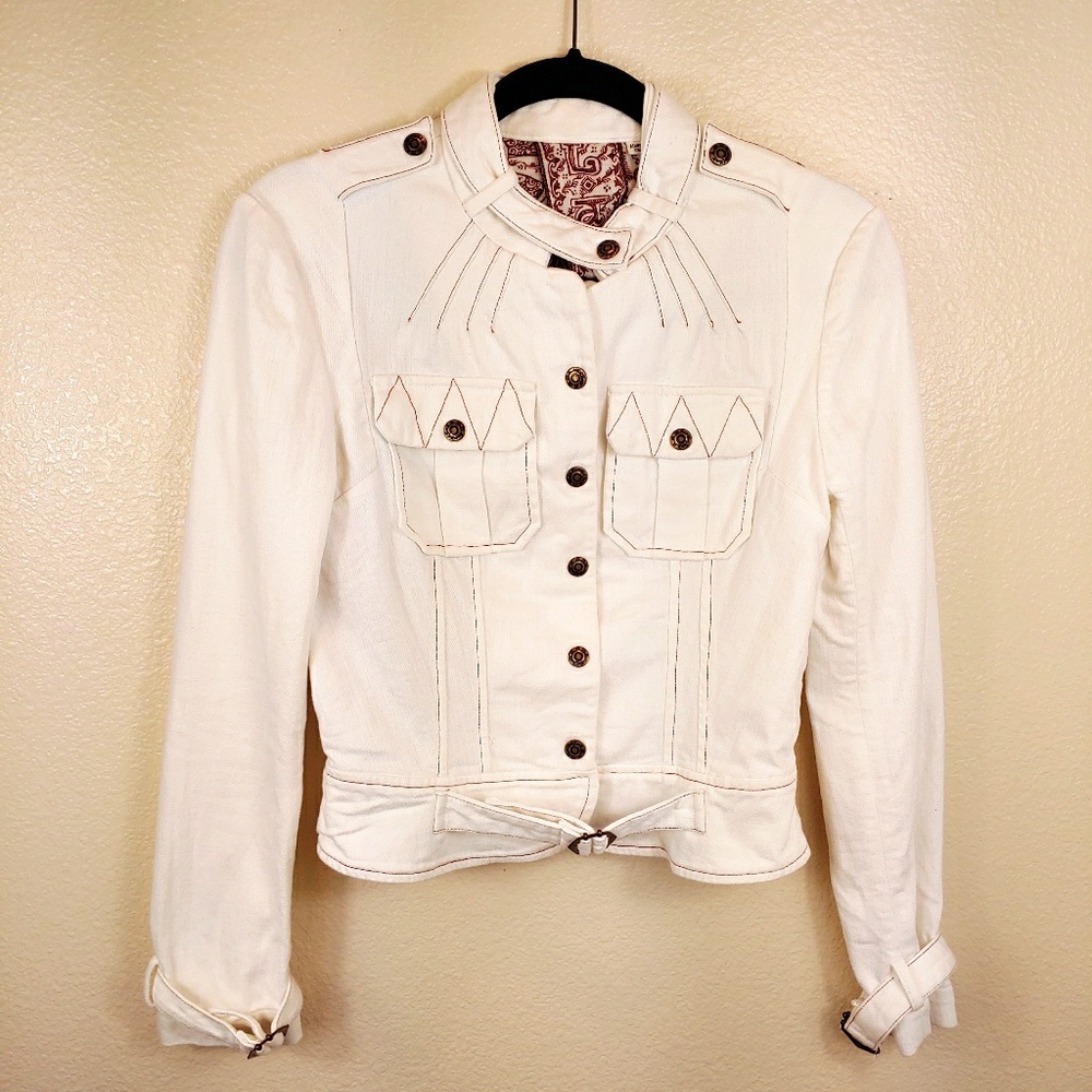 L.A.M.B Spring 2008 sz 4 White Denim Jacket